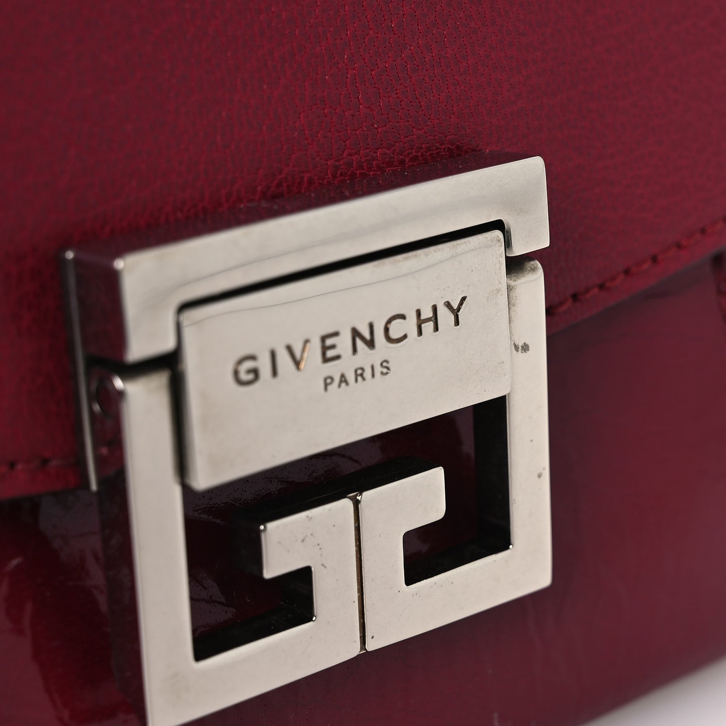 Goatskin Mini GV3 Shoulder Bag Cherry Red