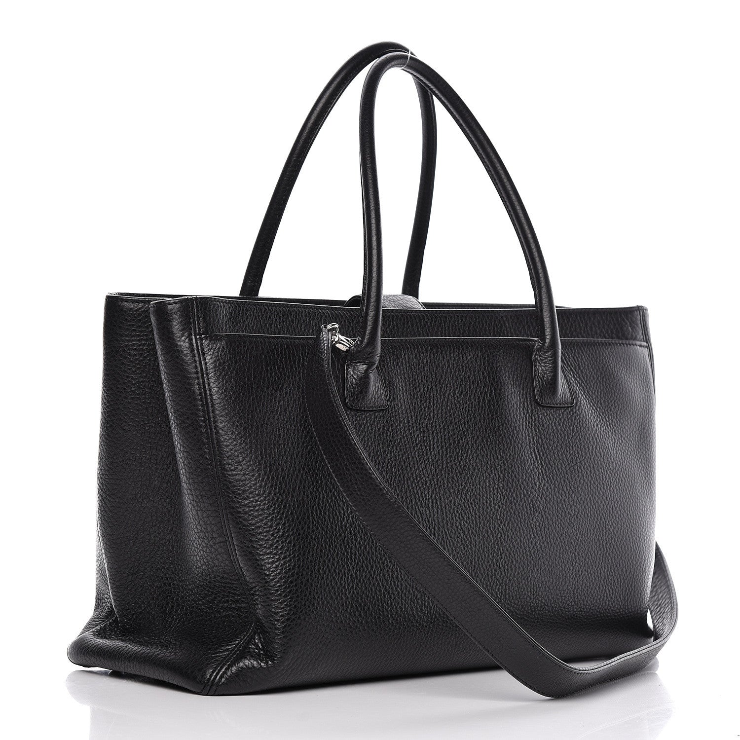 Chanel Deerskin Cerf Executive Shopper Tote Black 3 of 12