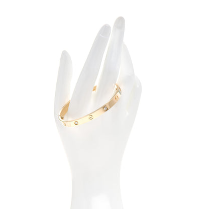 Cartier 18K Yellow Gold 4 Diamond LOVE Bracelet 18 3 of 6
