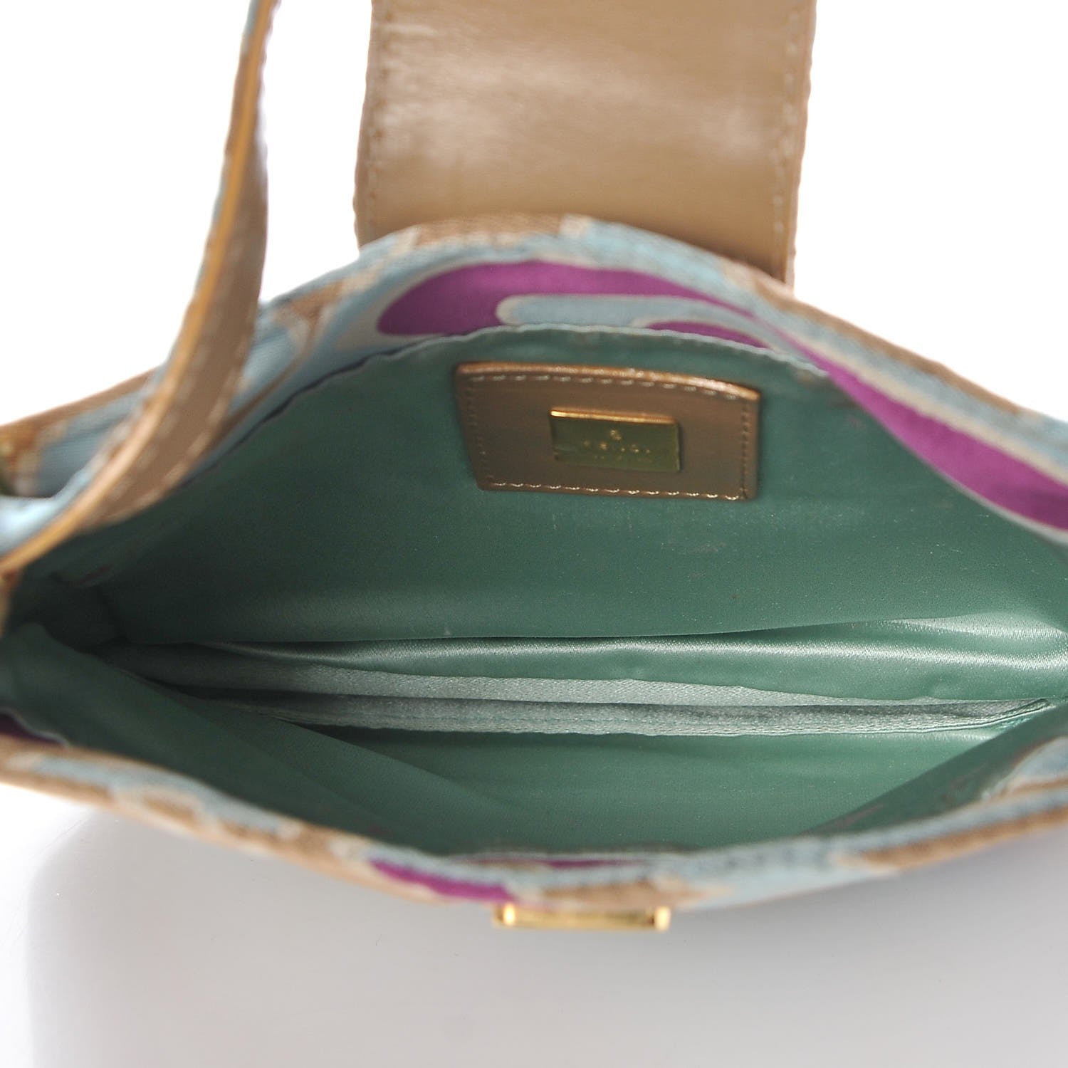 Fendi Satin Swirl Baguette Bag Multicolor 5 of 11