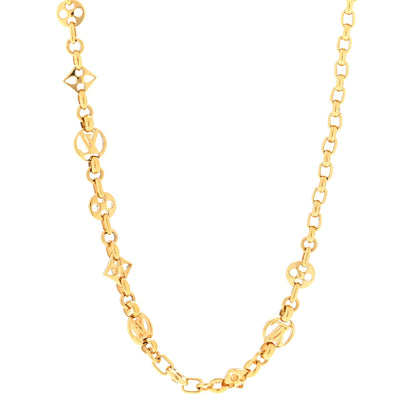 Louis Vuitton Metal Crazy in Lock Necklace Gold 1 of 4
