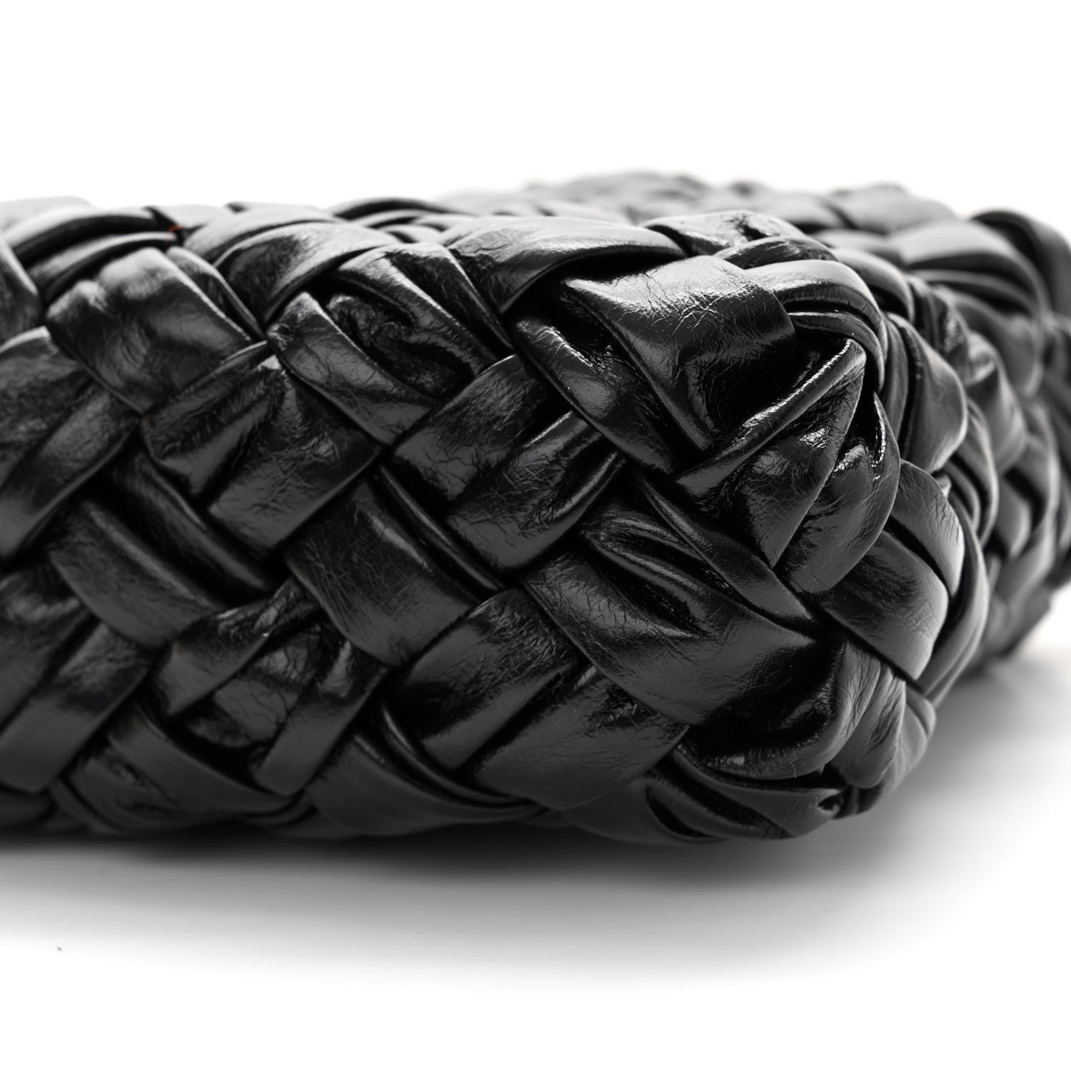 Bottega Veneta Calfskin Intrecciato Kalimero Cha-Cha Clutch Black 9 of 10