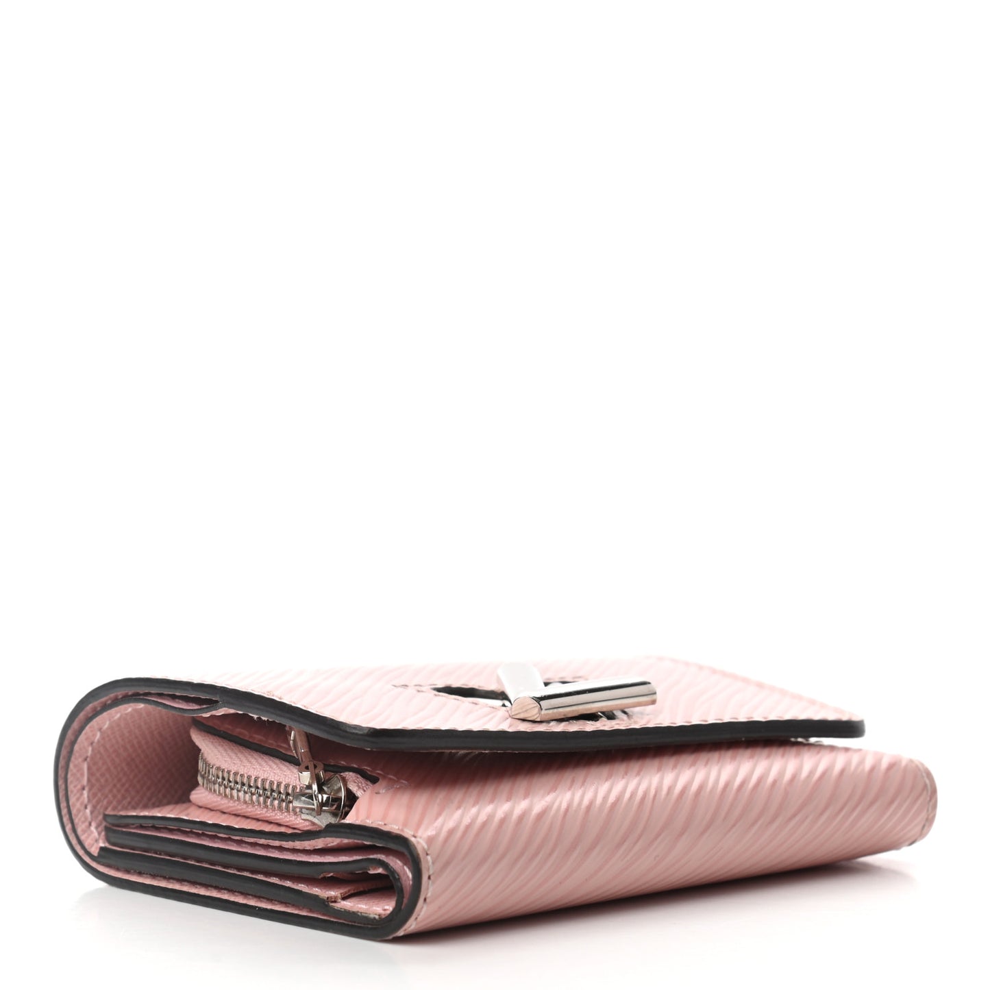 Epi Twist Compact Wallet Rose Ballerine