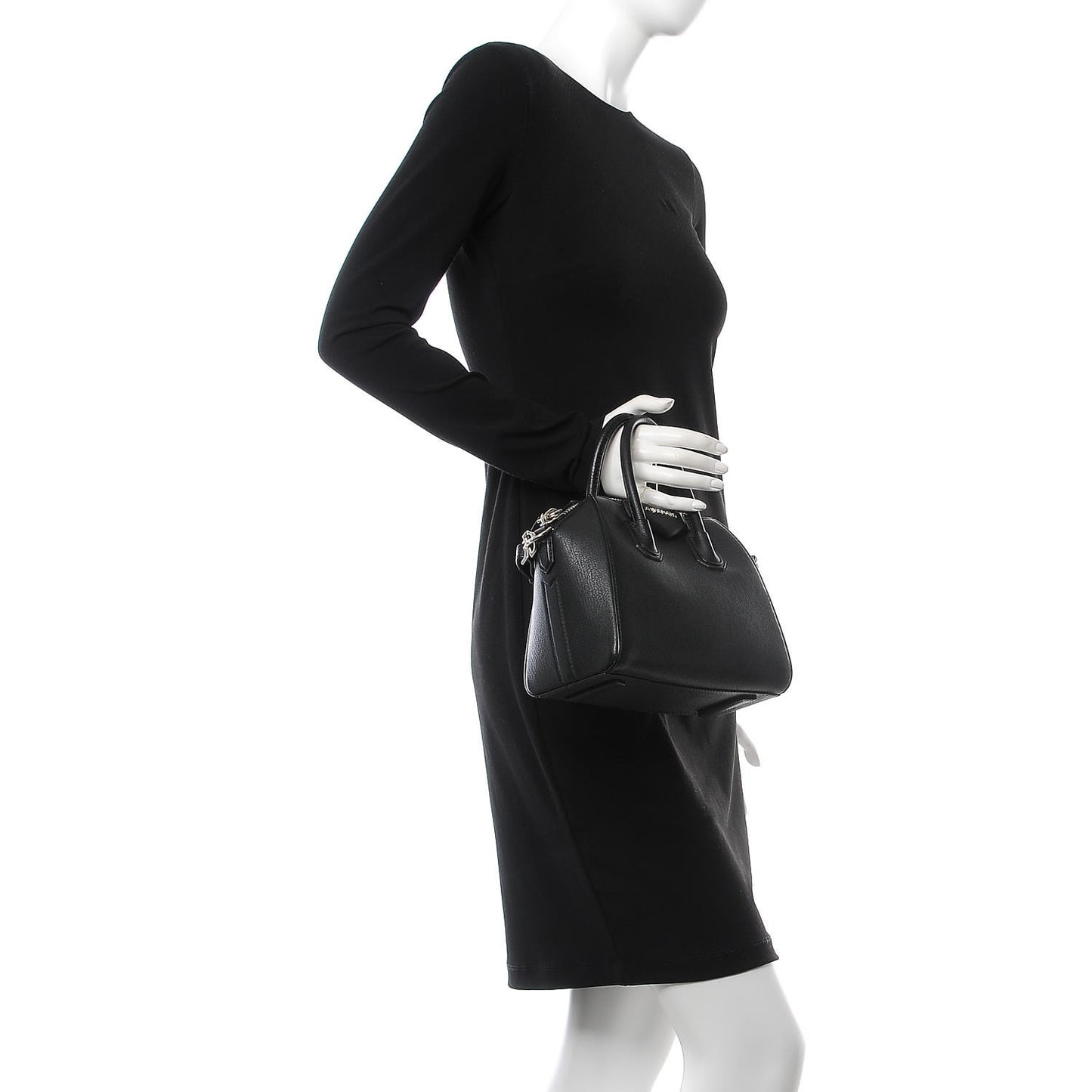 Sugar Goatskin Mini Antigona Black