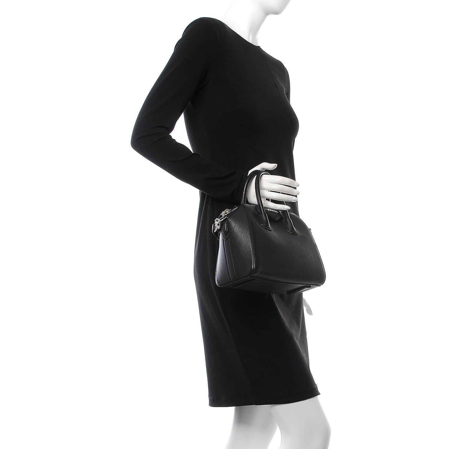 Givenchy Sugar Goatskin Mini Antigona Black 3 of 10