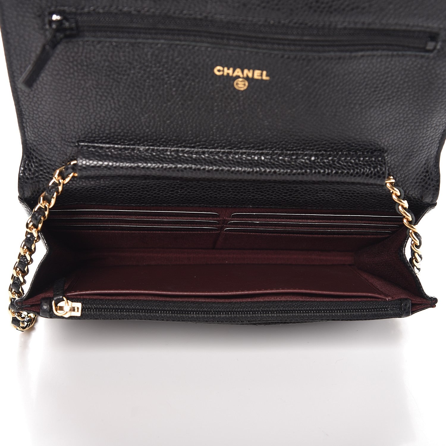 Chanel Caviar Quilted Wallet On Chain WOC Black 5 of 9