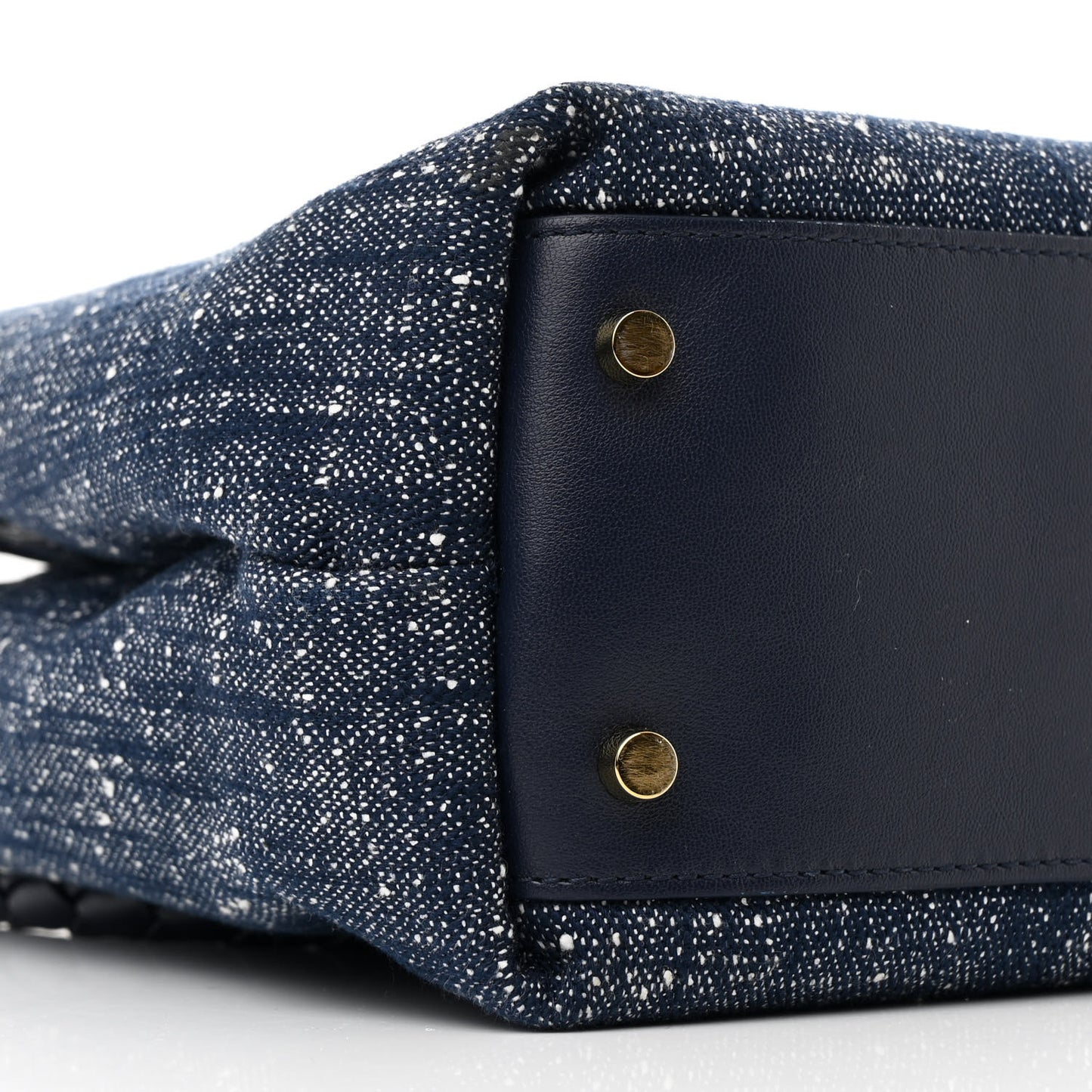 Denim Andiamo Shoulder Bag Navy White Orange