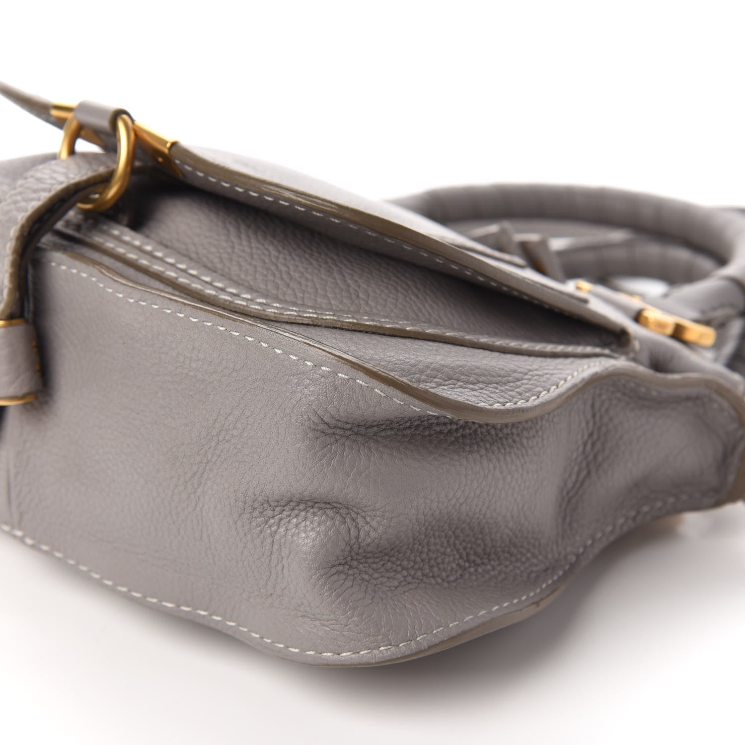 Chloe Calfskin Baby Marcie Satchel Cashmere Grey 7 of 9