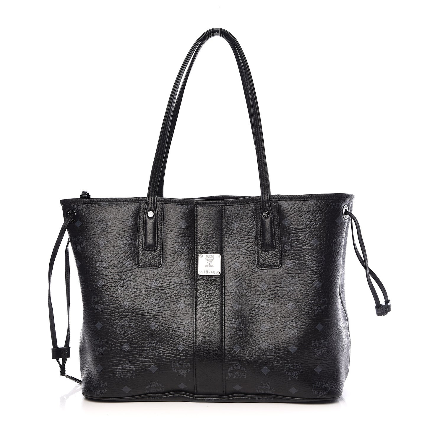 Visetos Medium Liz Reversible Shopper Tote Black