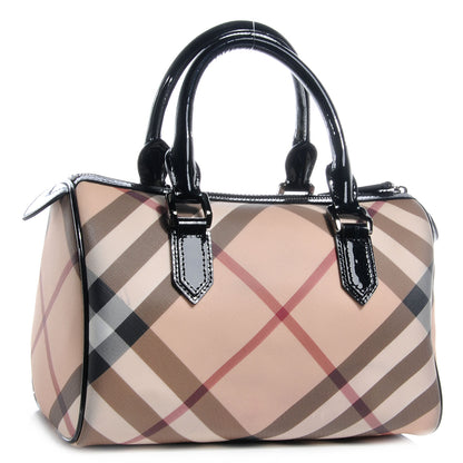 Burberry Supernova Check Chester Bowling Bag Black 3 of 7