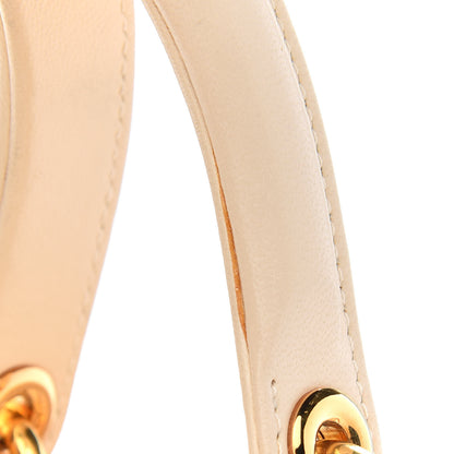 Christian Dior Lambskin Cannage Medium Lady Dior Light Beige 12 of 12