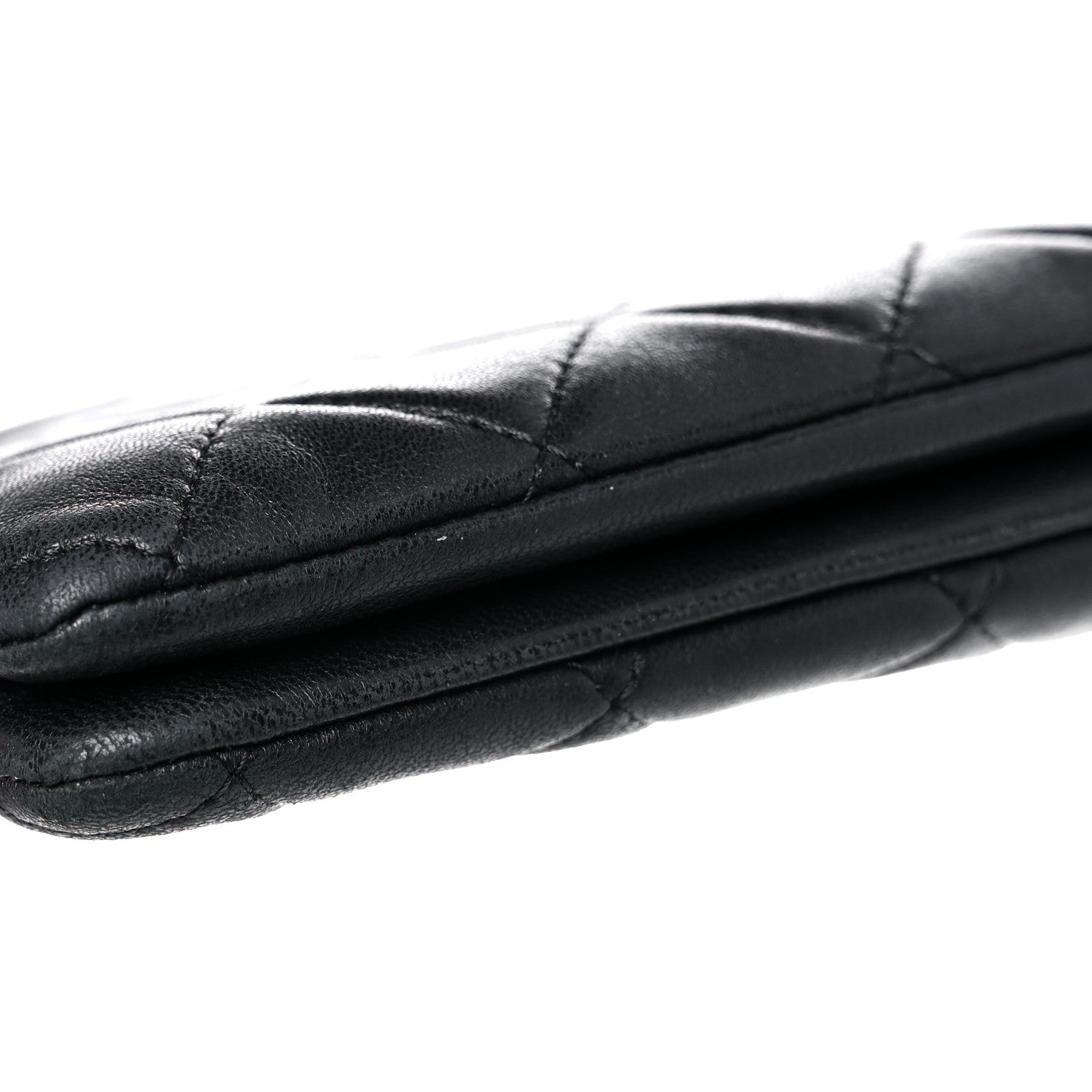 Chanel Lambskin Quilted Small Boy Zipped Pouch Black 11 of 19