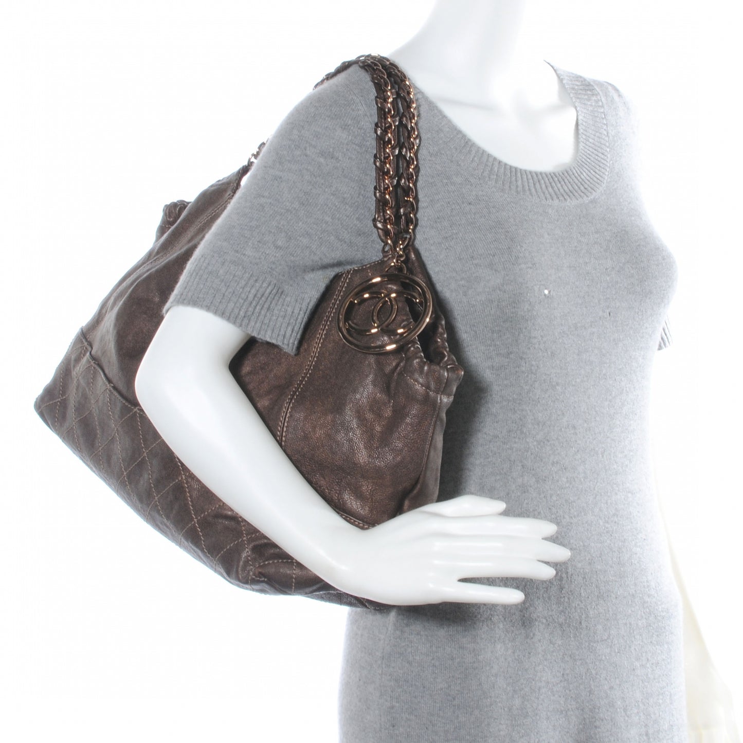 Calfskin Baby Coco Cabas Bronze