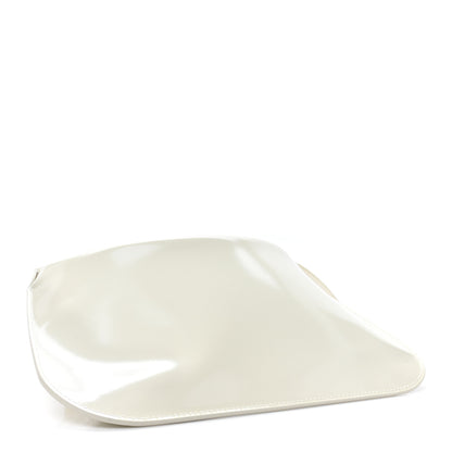 Bottega Veneta Brushed Calfskin Cradle Fold Over Shoulder Bag White Parakeet 4 of 10