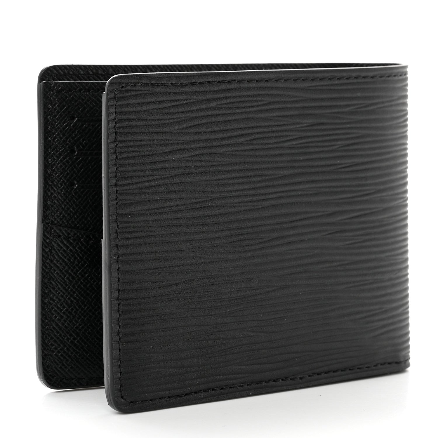 Louis Vuitton Epi Slender Wallet Black 3 of 7