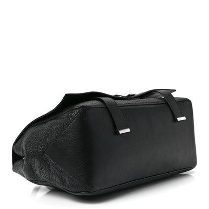 Proenza Schouler Pebbled Calfskin Double Sided PS Courier Bag Black 4 of 12