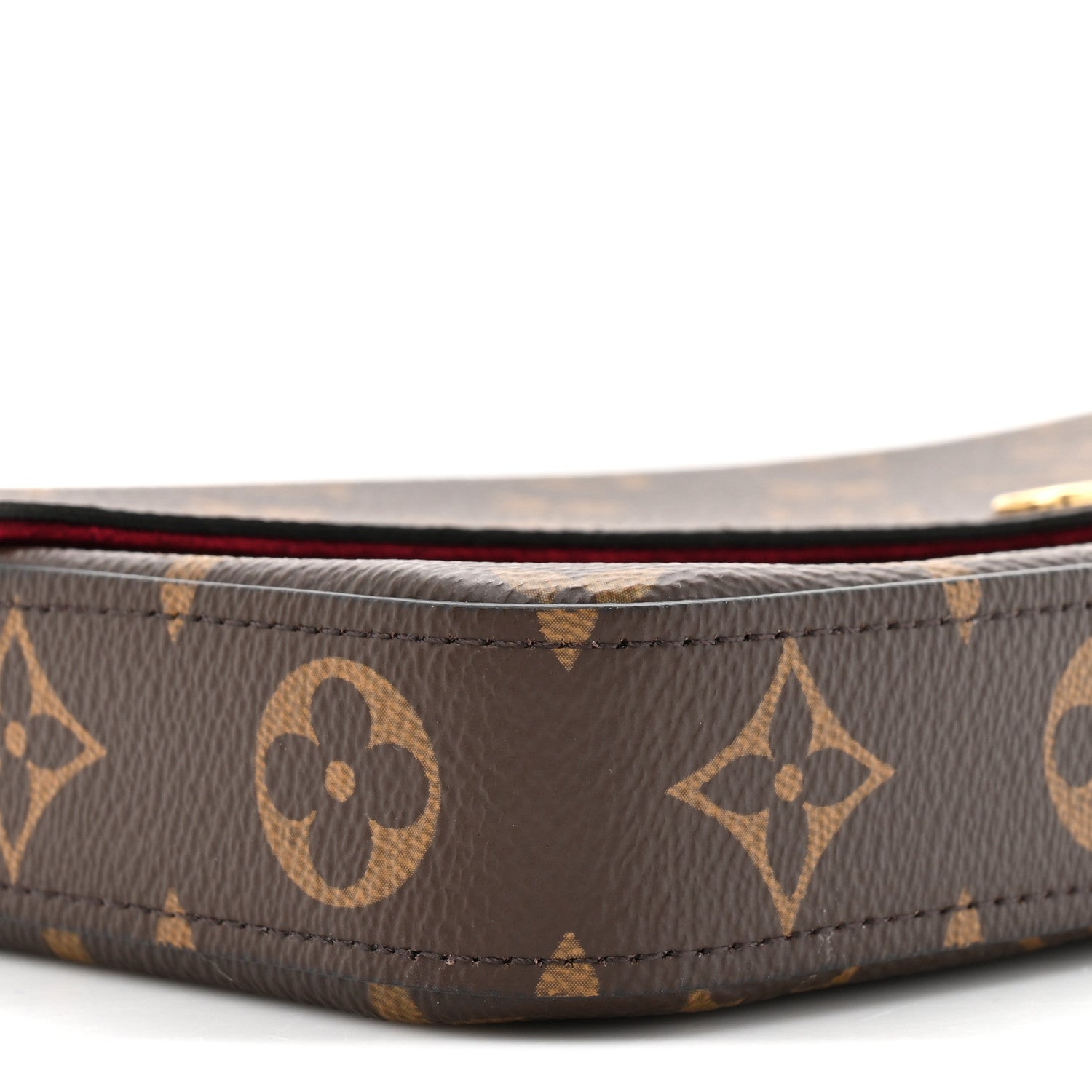 Louis Vuitton Monogram Pochette Felicie Chain Wallet Fuchsia 12 of 13
