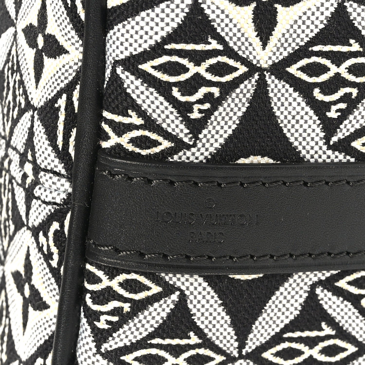 Louis Vuitton Jacquard Since 1854 Speedy Bandouliere 25 Black 7 of 11