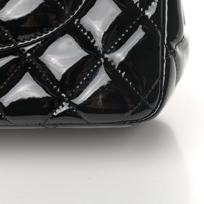 Chanel Patent Quilted Jumbo Double Flap Black 14 of 15