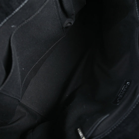 Chanel Coated Canvas Large CC Yacht Tote Black White 8 of 10