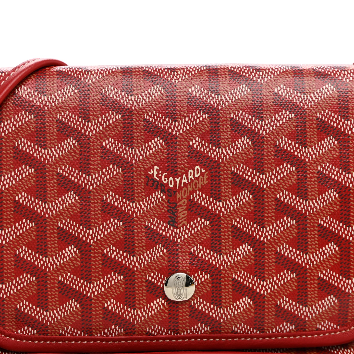 Goyardine Plumet Wallet Clutch Red