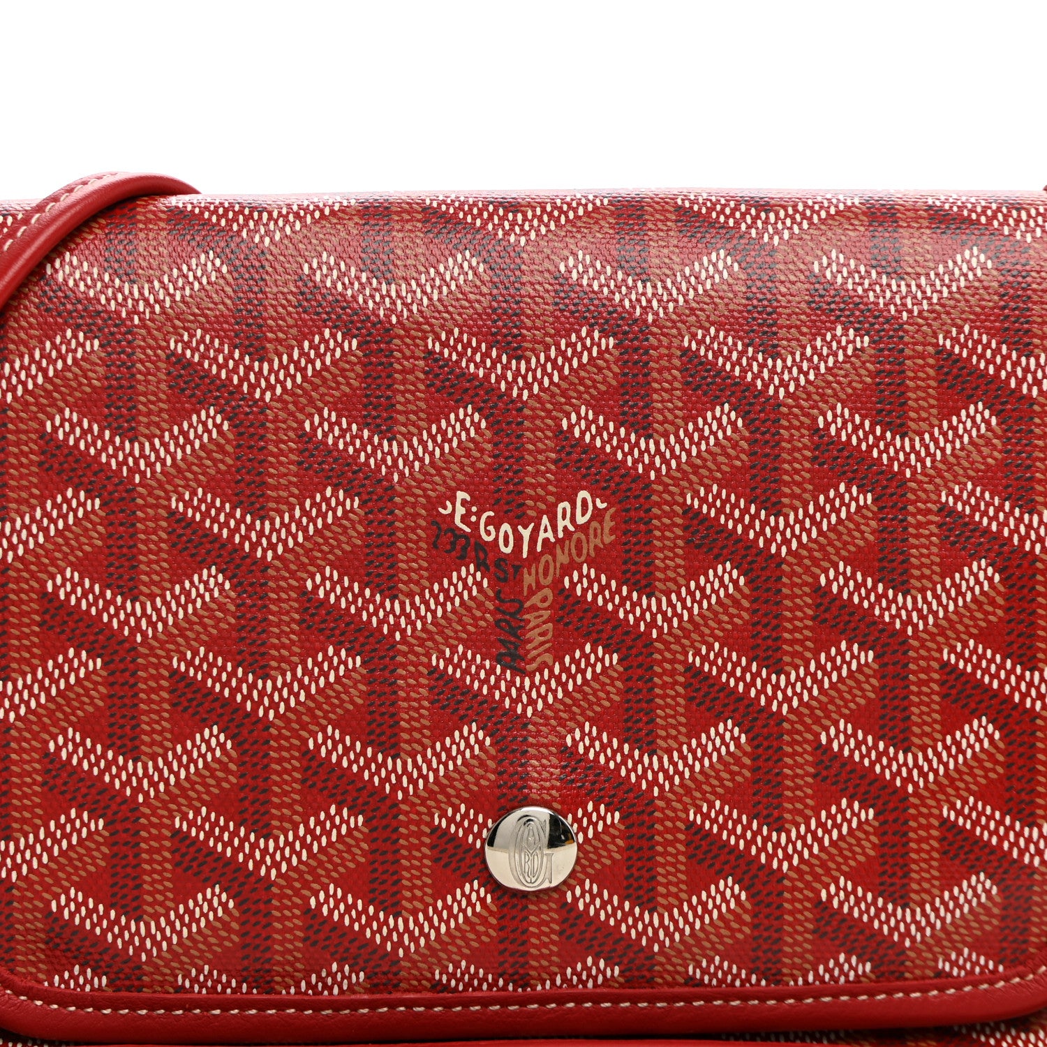 Goyard Goyardine Plumet Wallet Clutch Red 9 of 11