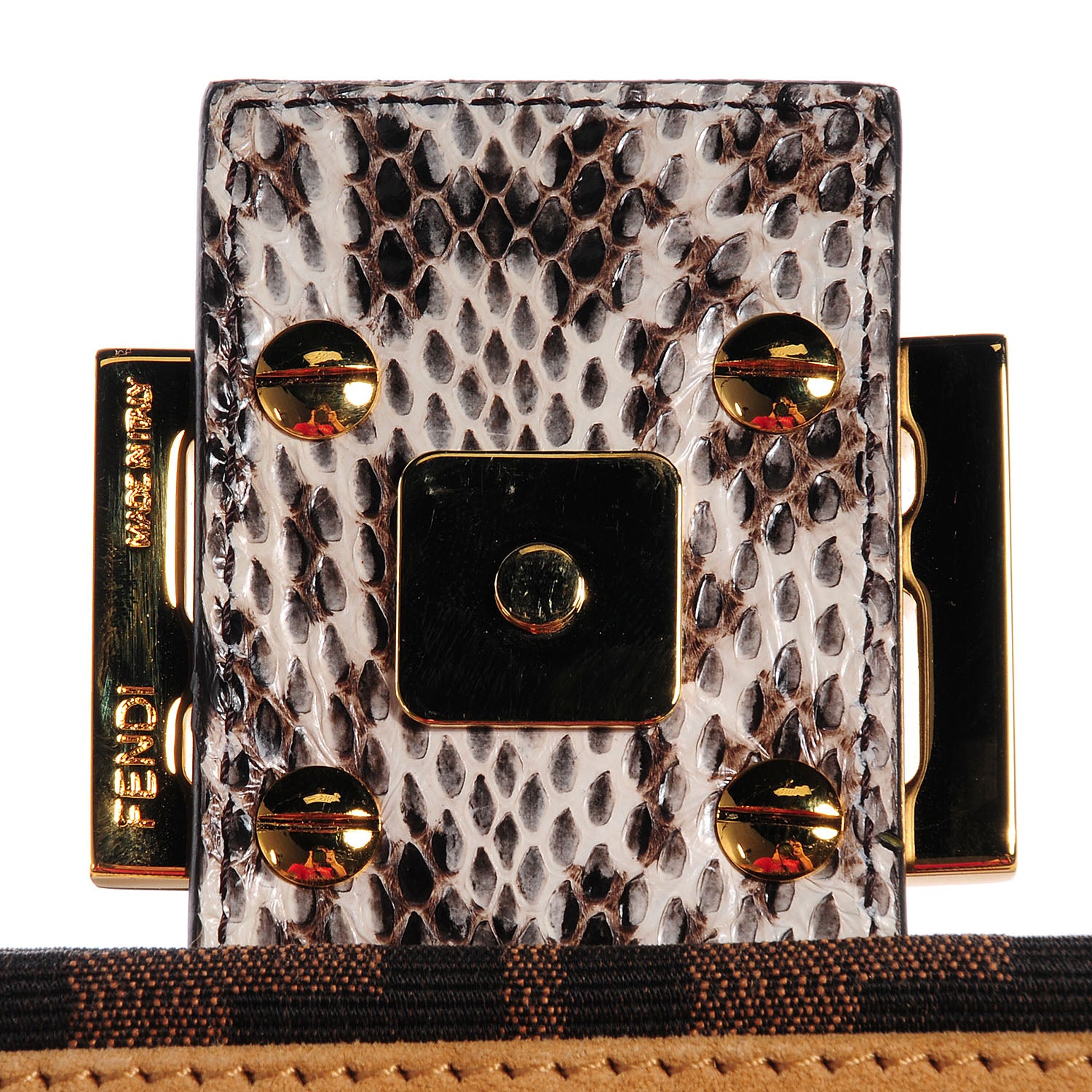 Fendi Ayers Zucca Patchwork Baguette Multicolor 5 of 10