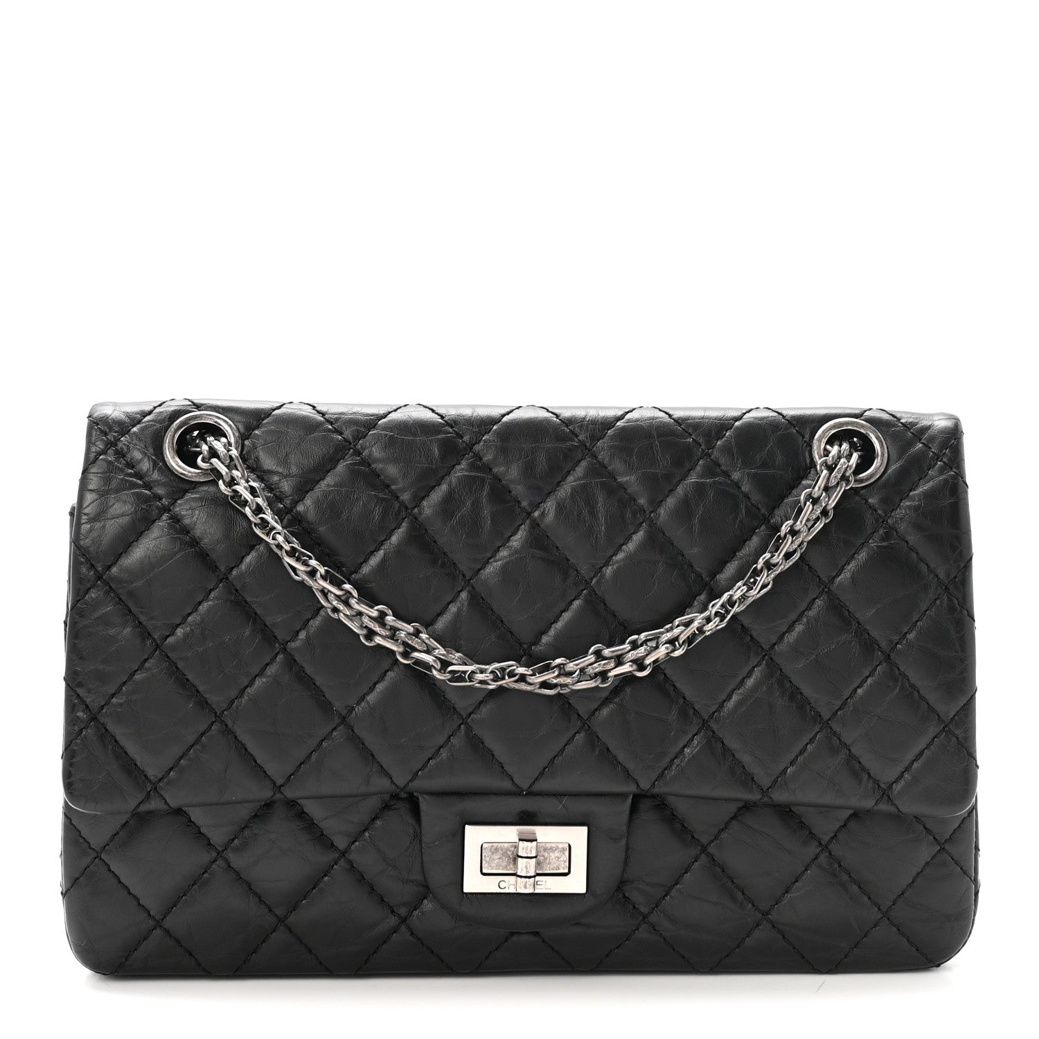 Chanel Aged Calfskin Quilted 2.55 Reissue 225 Flap Black 1 of 10