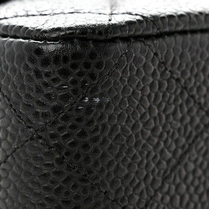 Chanel Caviar Quilted Medium Double Flap Black 11 of 13