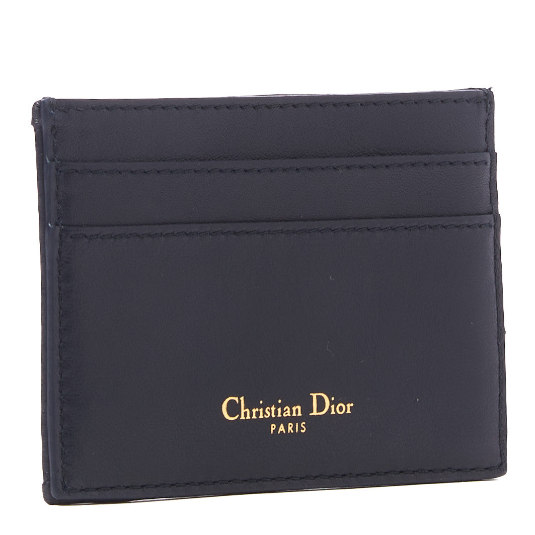 Christian Dior Oblique Calfskin Card Holder Black 2 of 8
