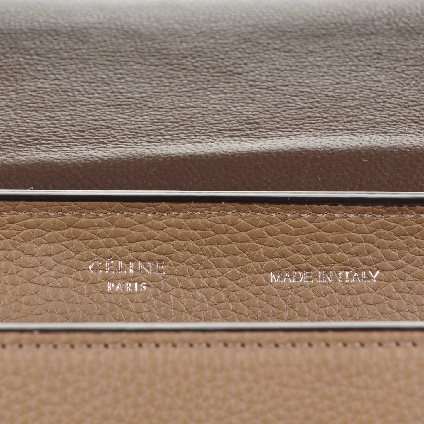 Drummed Calfskin Suede Medium Trapeze Souris