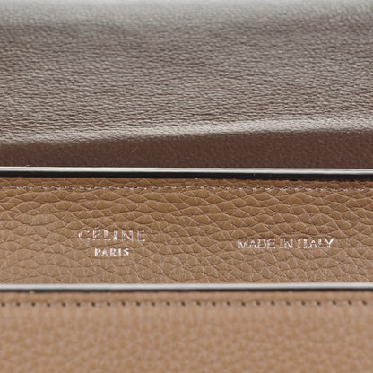 Celine Drummed Calfskin Suede Medium Trapeze Souris 5 of 8