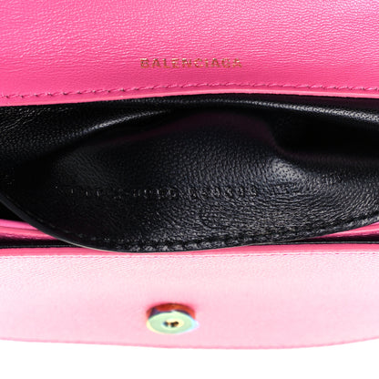 Balenciaga Signature Grained Calfskin Logo Print Ville Day Bag XS Rose Bubblegum Black 7 of 11