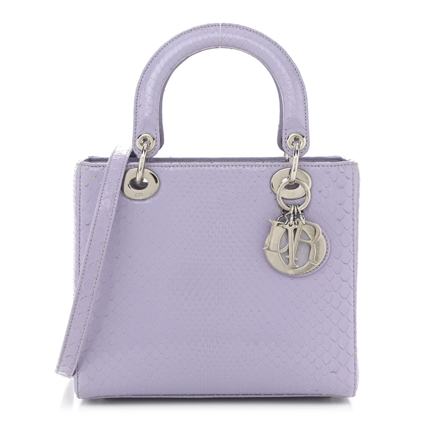 Snakeskin Medium Lady Dior Lilas