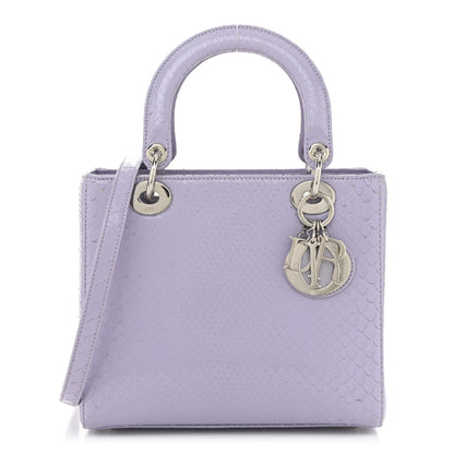 Christian Dior Snakeskin Medium Lady Dior Lilas 1 of 10