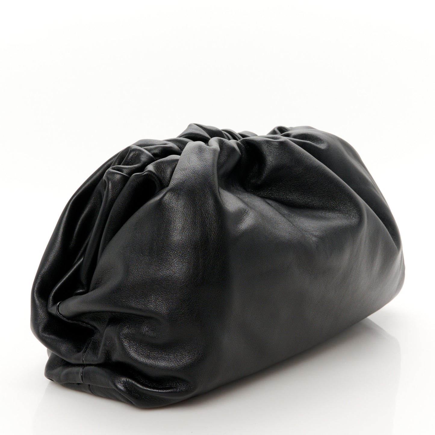 Smooth Butter Calf The Pouch Oversized Clutch Black