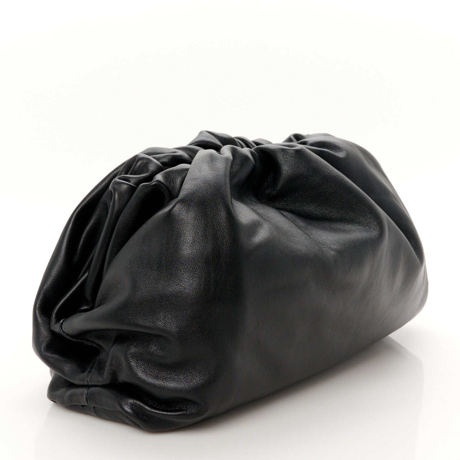 Bottega Veneta Smooth Butter Calf The Pouch Oversized Clutch Black 3 of 11