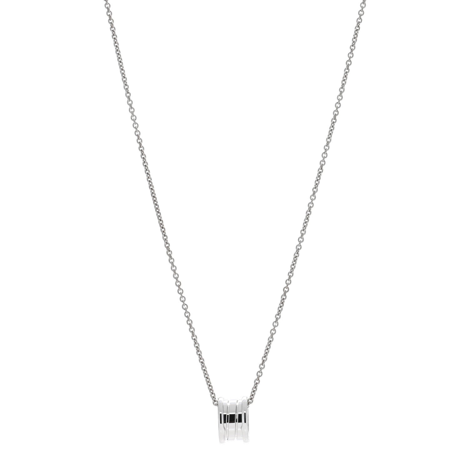 Bulgari 18K White Gold B.Zero1 Pendant Necklace 1 of 3