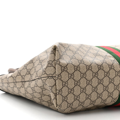 Gucci GG Supreme Monogram Medium Ophidia Shopping Tote Brown 9 of 11