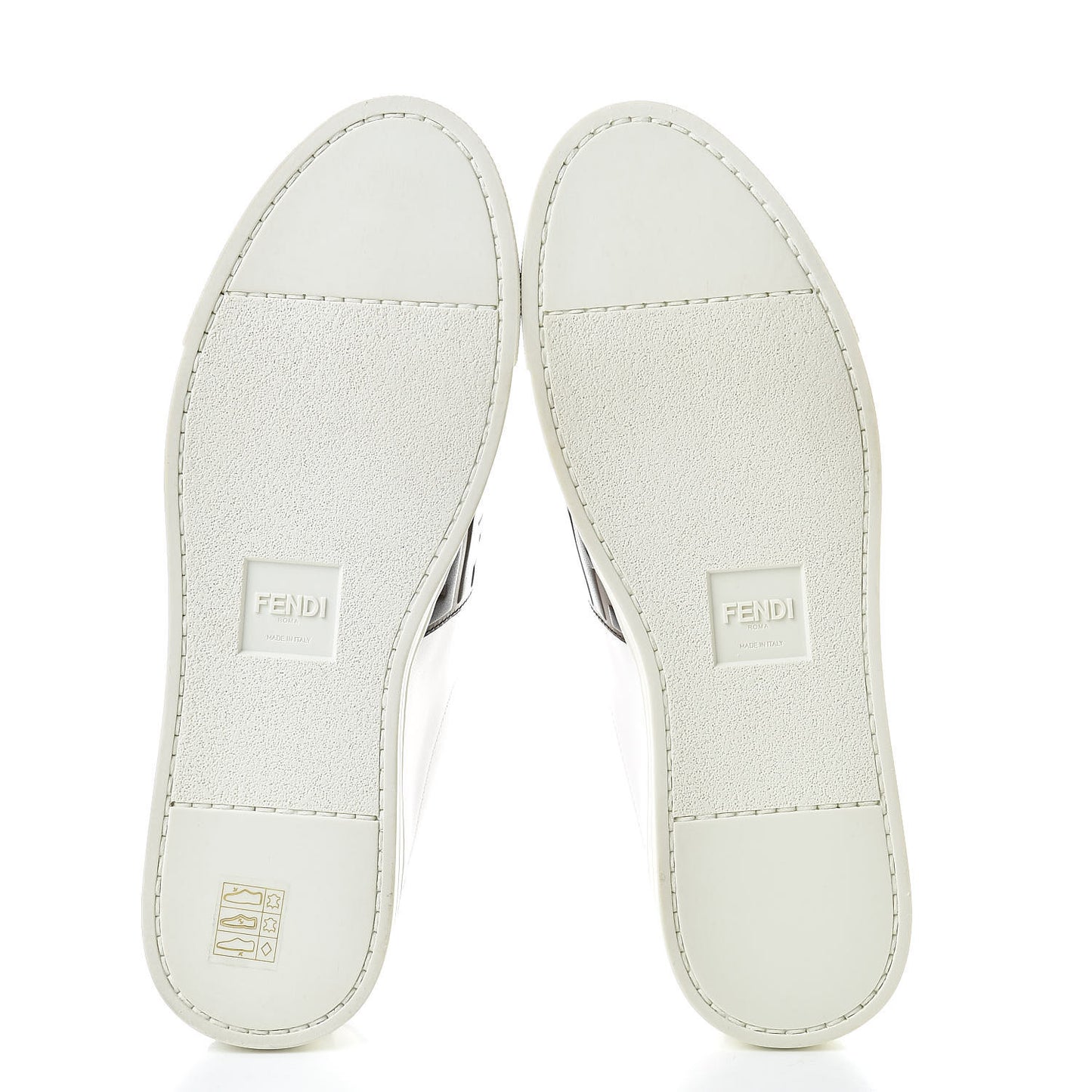 Vitello FF Embossed Womens Slip On Sneakers 40 Ultra White Maya Black