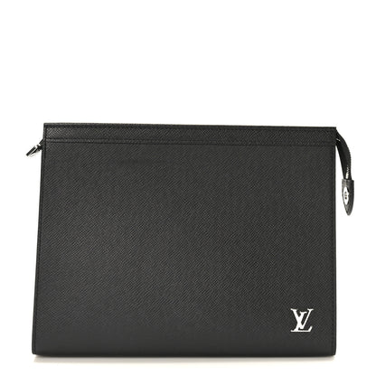 Louis Vuitton Taiga Pochette Voyage MM Black 1 of 8
