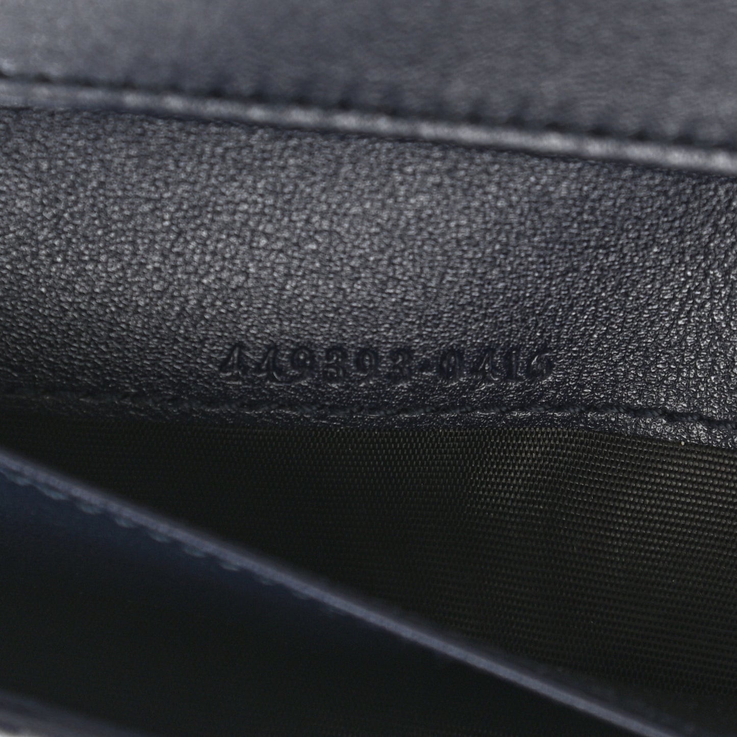Microguccissima Continental Flap Wallet Navy