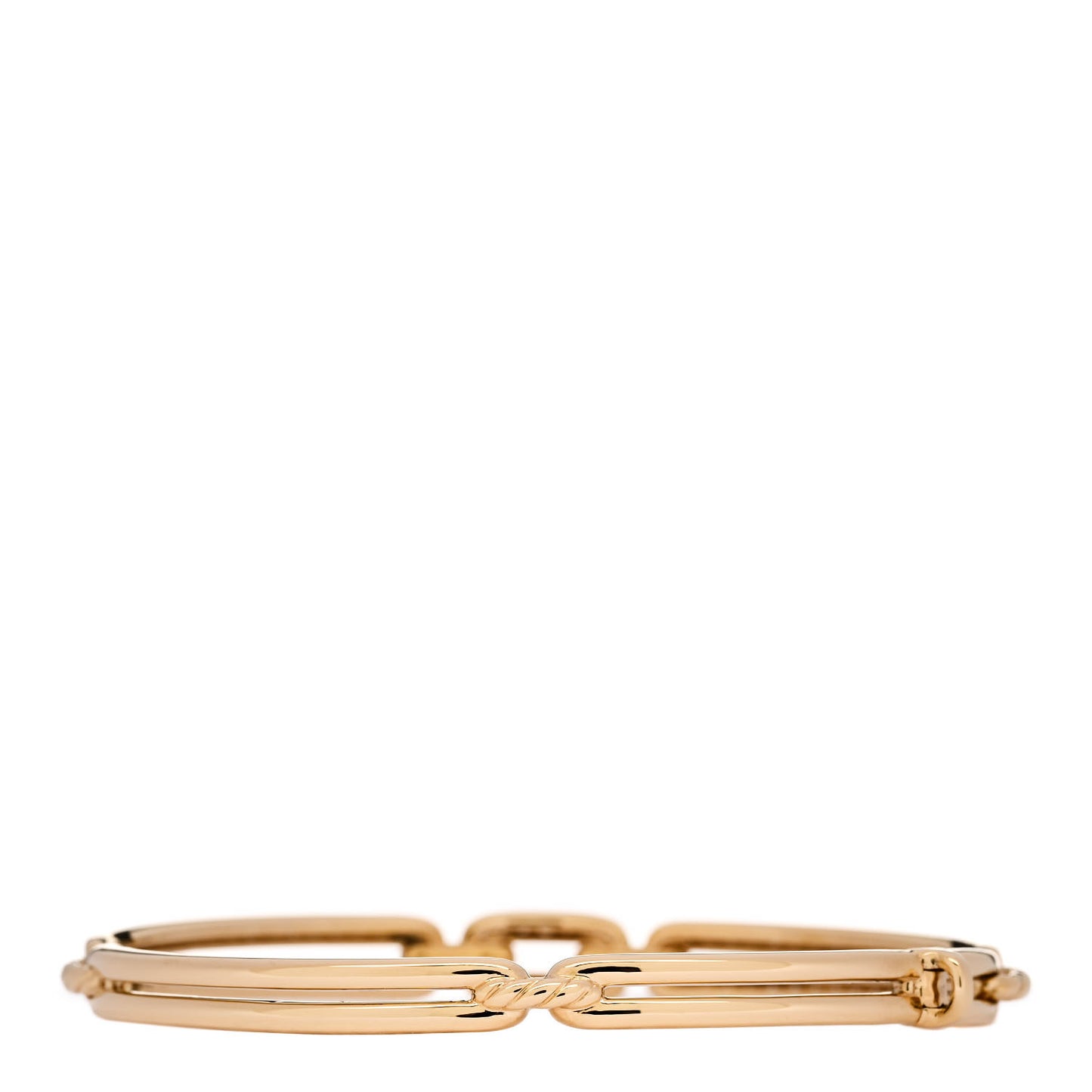 18K Yellow Gold Diamond 7mm Stax Linked Bracelet