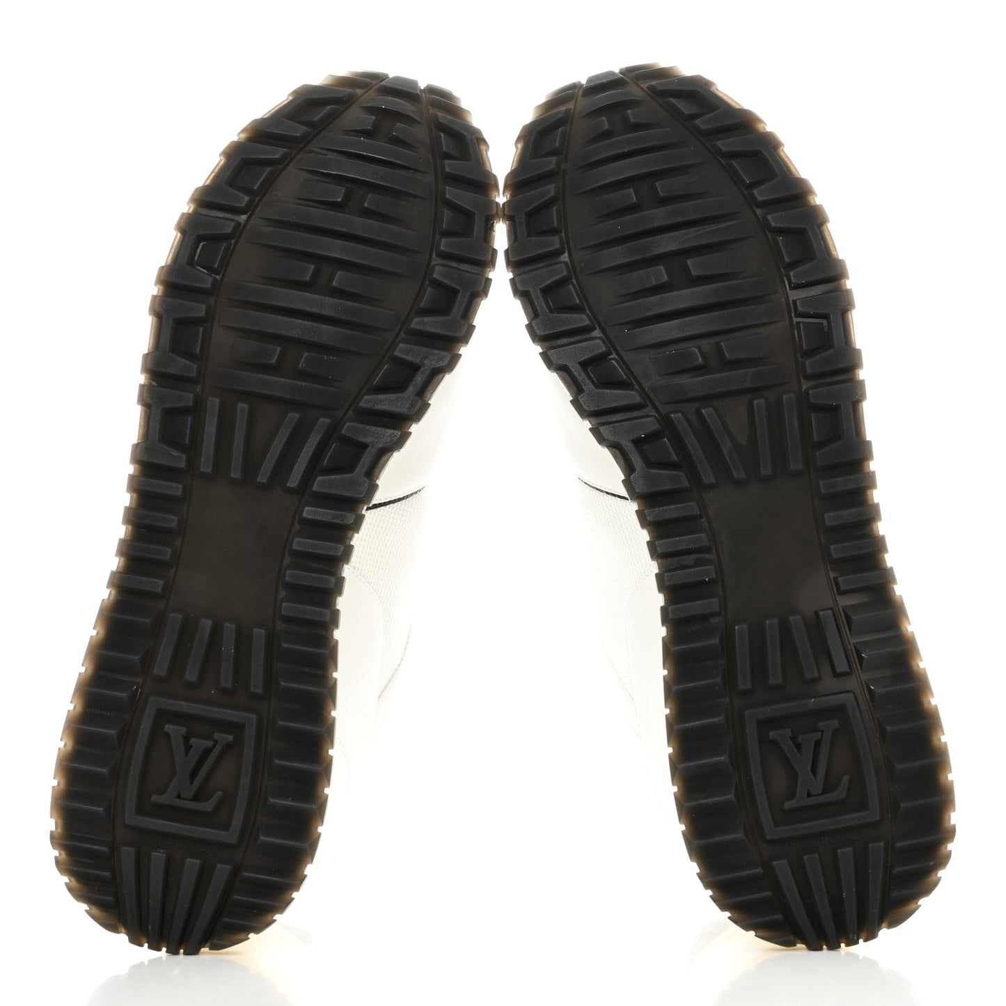 Calfskin Monogram Run Away Sneakers 41 White