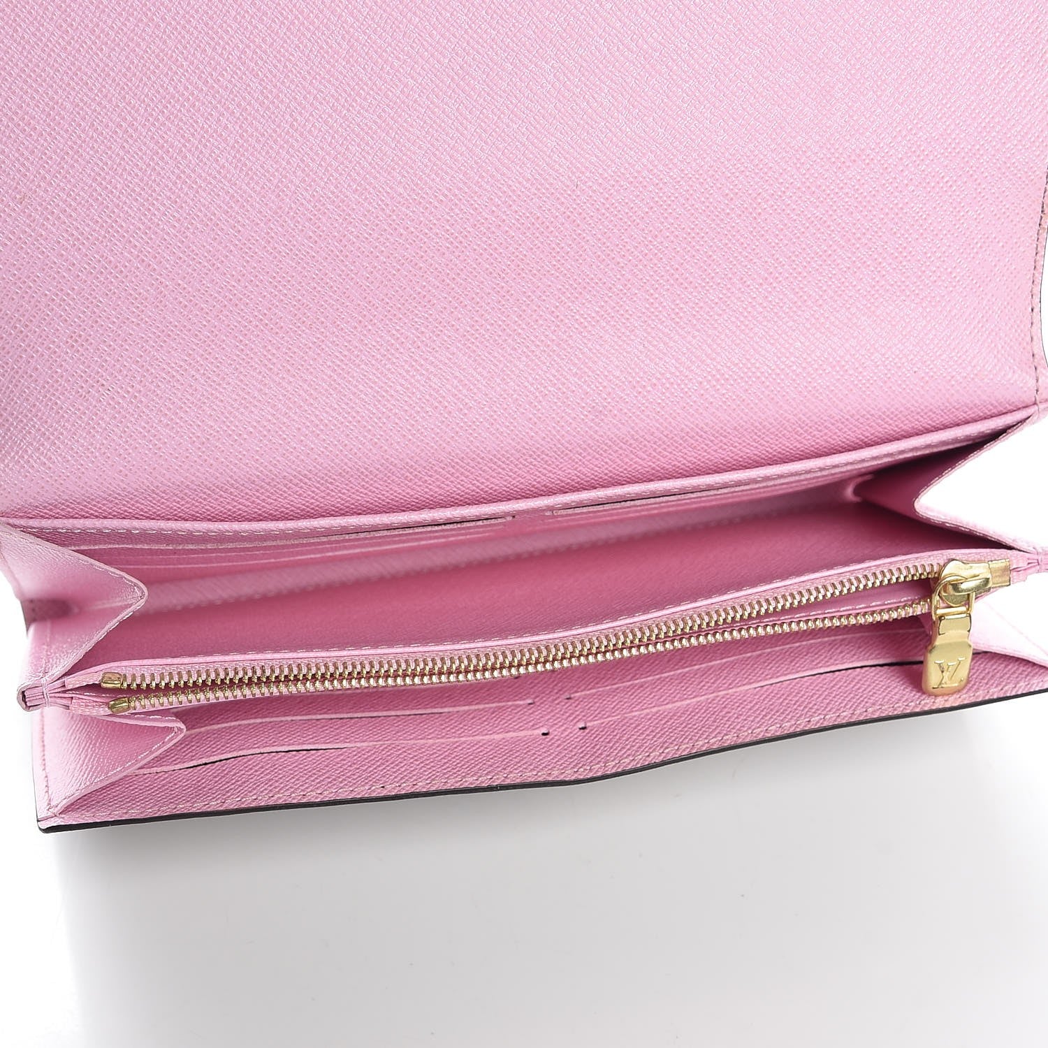 Louis Vuitton Monogram 2016 Christmas Animation Sarah Wallet Rose Ballerine 5 of 9