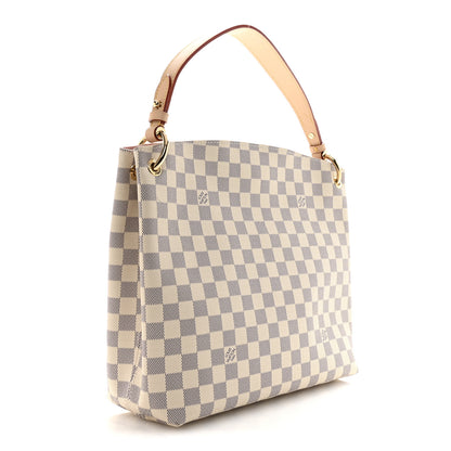 Louis Vuitton Damier Azur Graceful PM Rose Ballerine 3 of 10