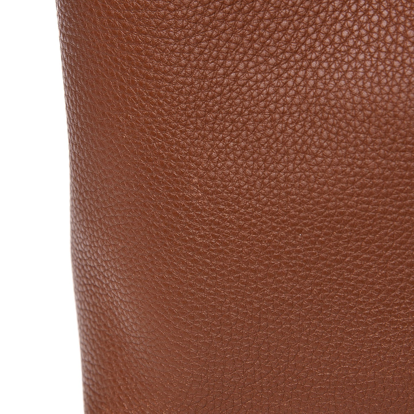 Grained Calfskin Small Rockstud Shoulder Tote Bright Cognac