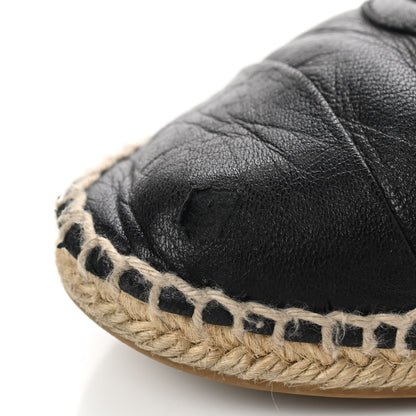 Chanel Lambskin CC Espadrilles 38 Black 7 of 7