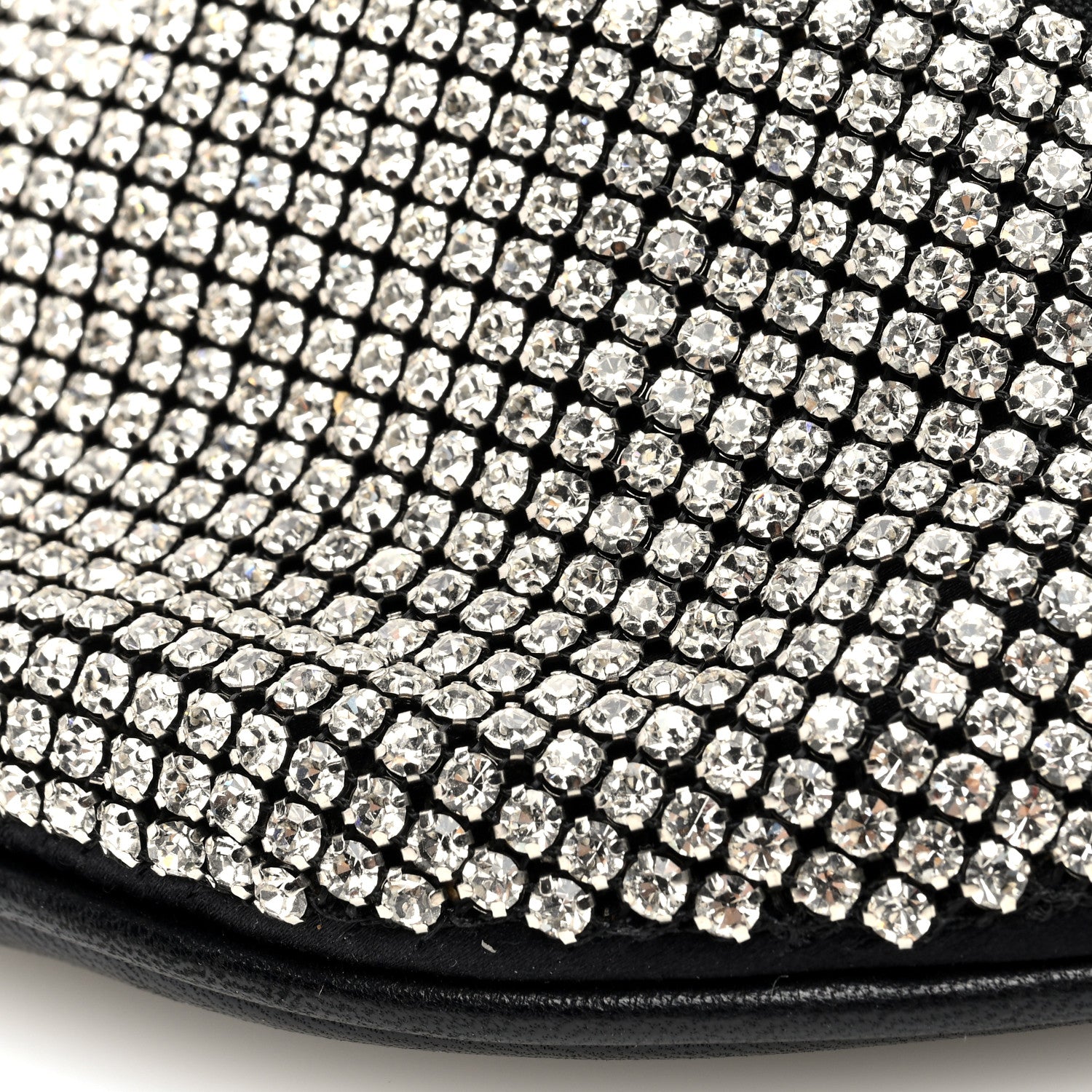 Alexander Wang Rhinestone Mesh Mini Attica Belt Bag Black 9 of 9