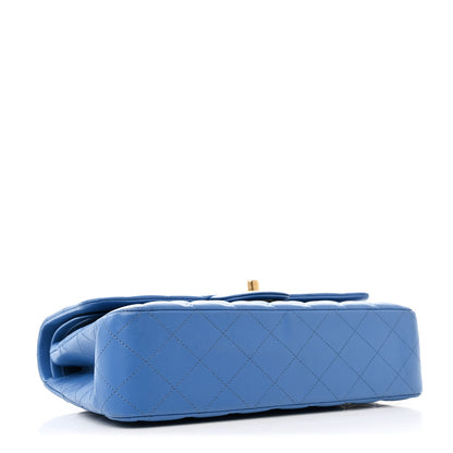 Chanel Lambskin Quilted Medium Double Flap Blue 4 of 11
